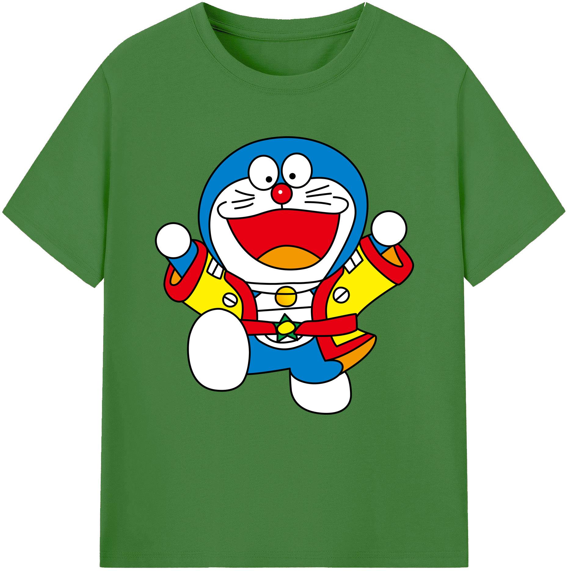 （画像用） ドラえもん Doraemon レディースカジュアルプリントTシャツ（綿100％）